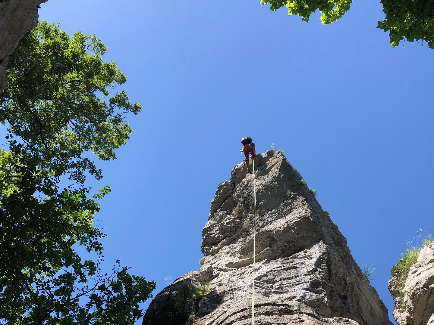 Activité d'escalade en Ardeche