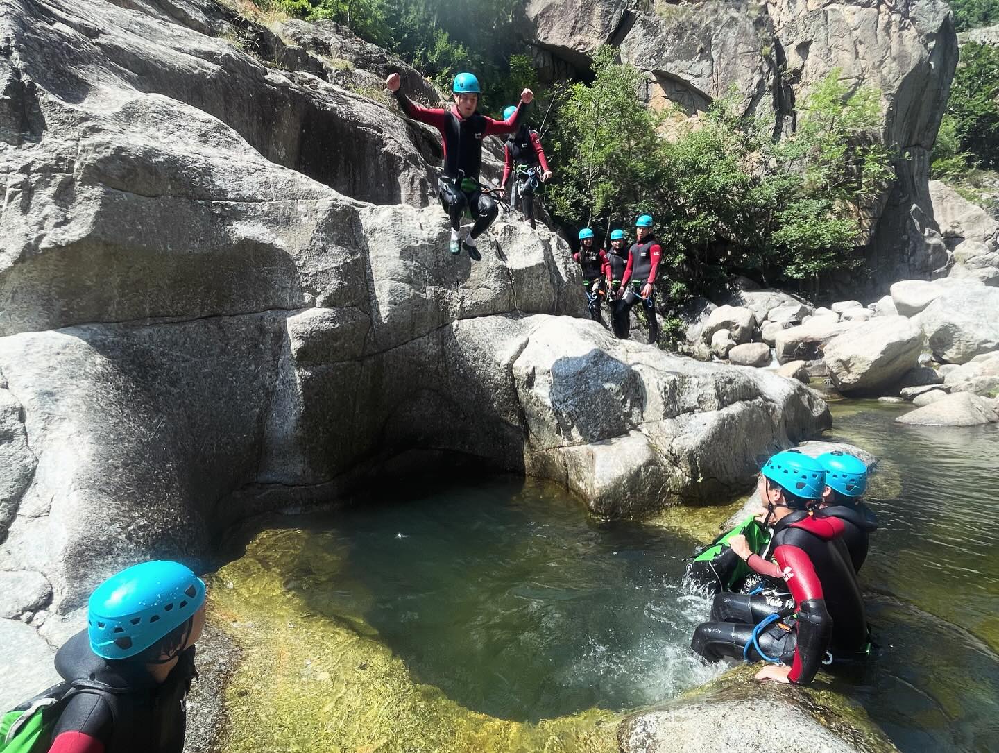 Sorties canyoning pour les groupes en Lozere